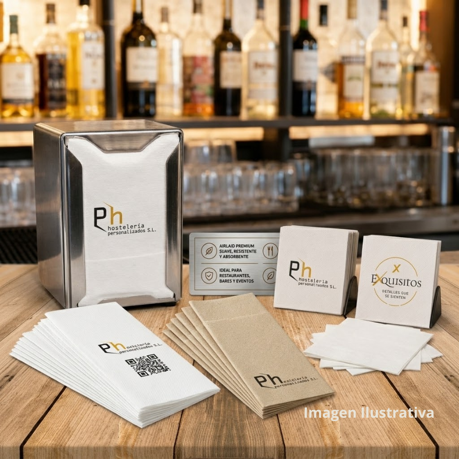 Servilletas Canguro, Miniservice y Cocktail personalizadas