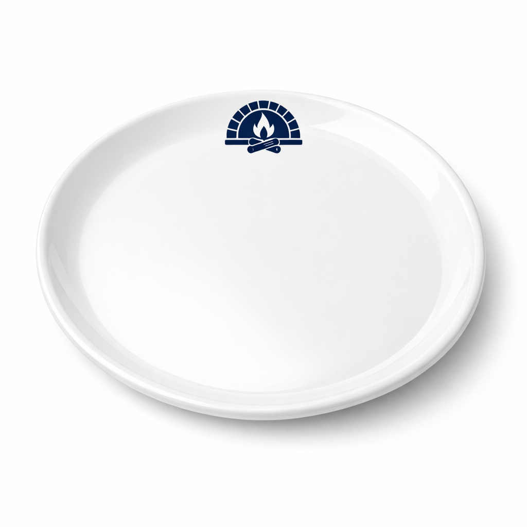 Plato de pizza personalizado PH P31 de 31 cm con logotipo ilustrativo