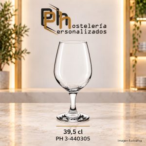 Copa de cerveza tipo balón personalizada PH 3-440305 de 39,5 cl, para grabar con logotipo
