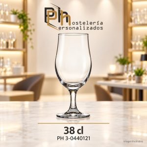 Copa de cerveza tulipa personalizada PH 3-0440121 de 38 cl, para grabar con logotipo