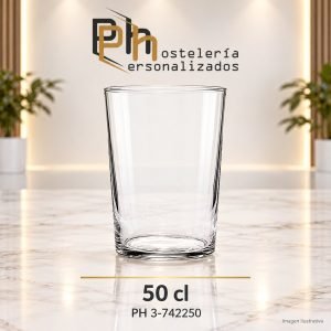 Vaso de sidra y cerveza personalizado PH 3-742250 de 50 cl, boca ancha, para grabar con logotipo