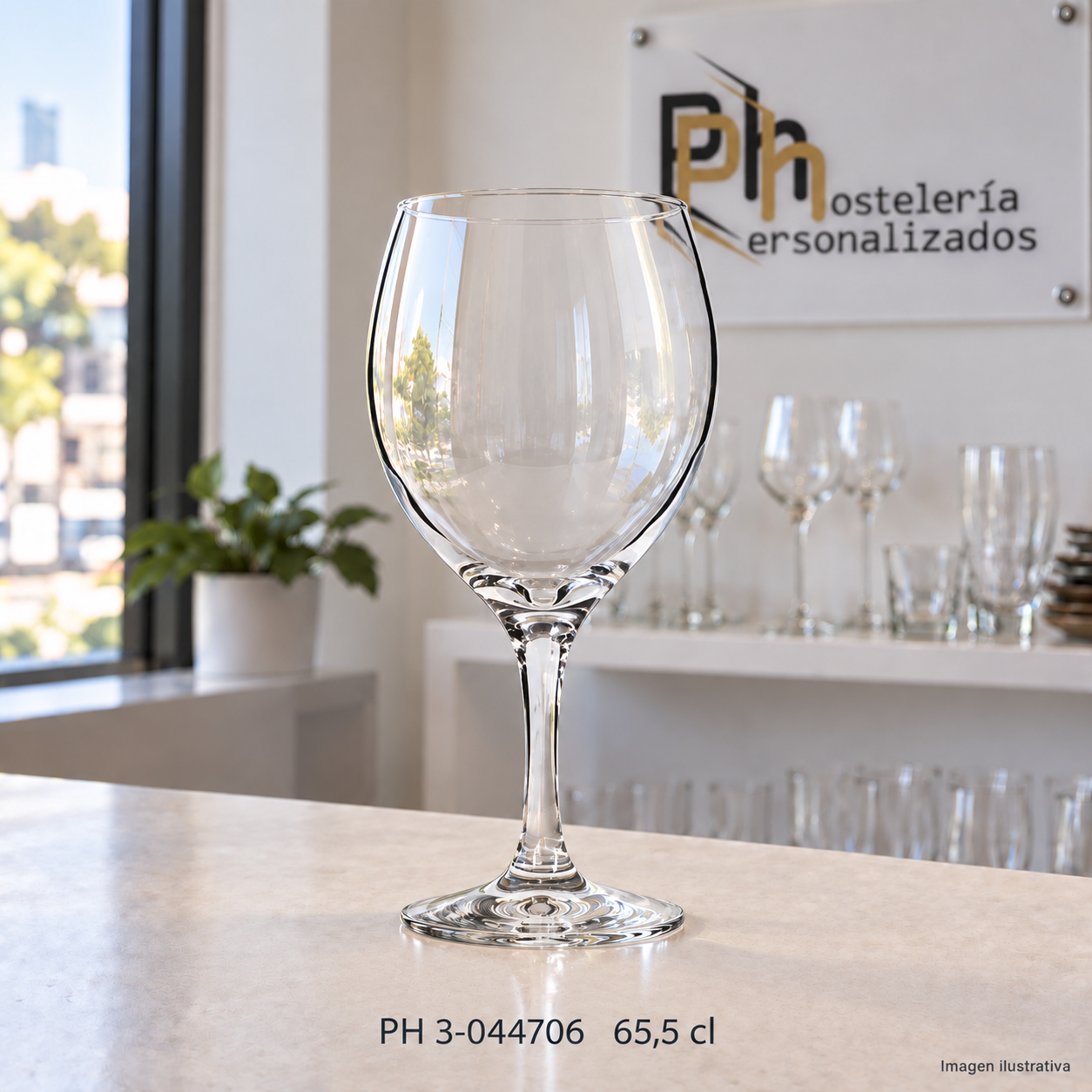 Copa de combinados y vino PH 3-044706 de 65,5 cl para personalizar con logotipo, imagen ilustrativa