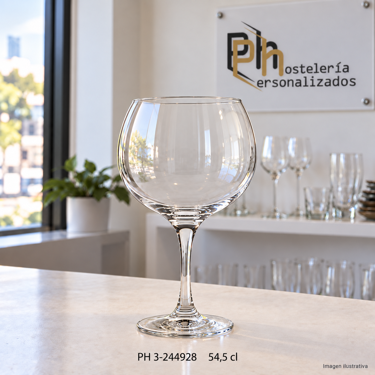 Copa de gin-tonic tipo balón PH 3-244928 de 54,5 cl para personalizar, imagen ilustrativa
