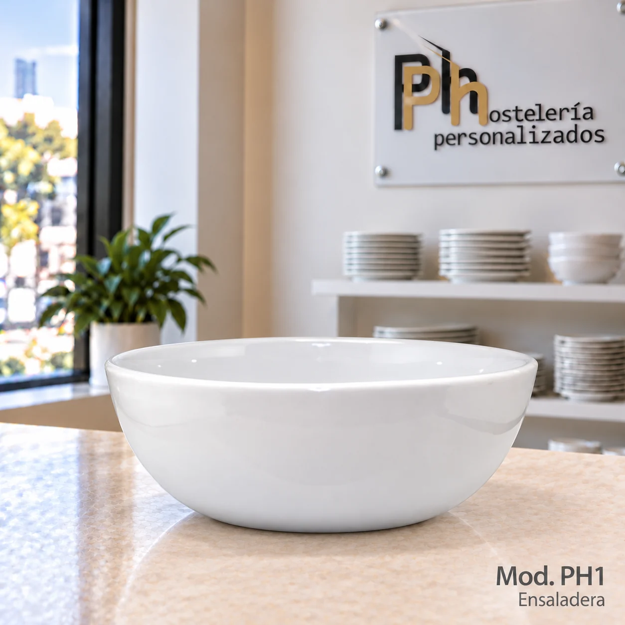 Ensaladera de la vajilla personalizada PH1 para hostelería